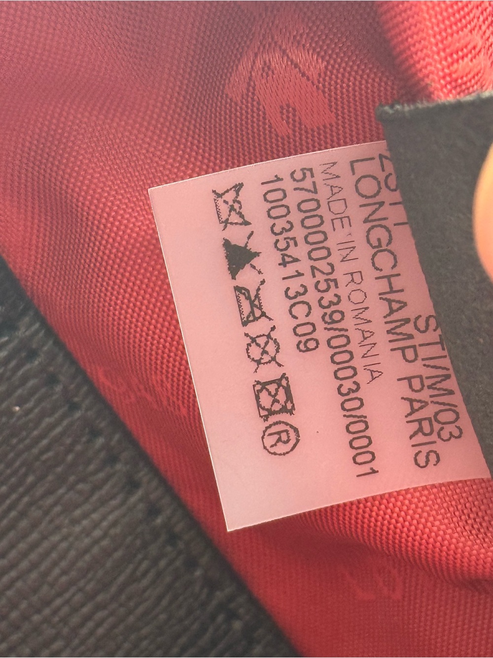 Longchamp Red and Black Logo-Print Belt Bag - Picture 11 of 13